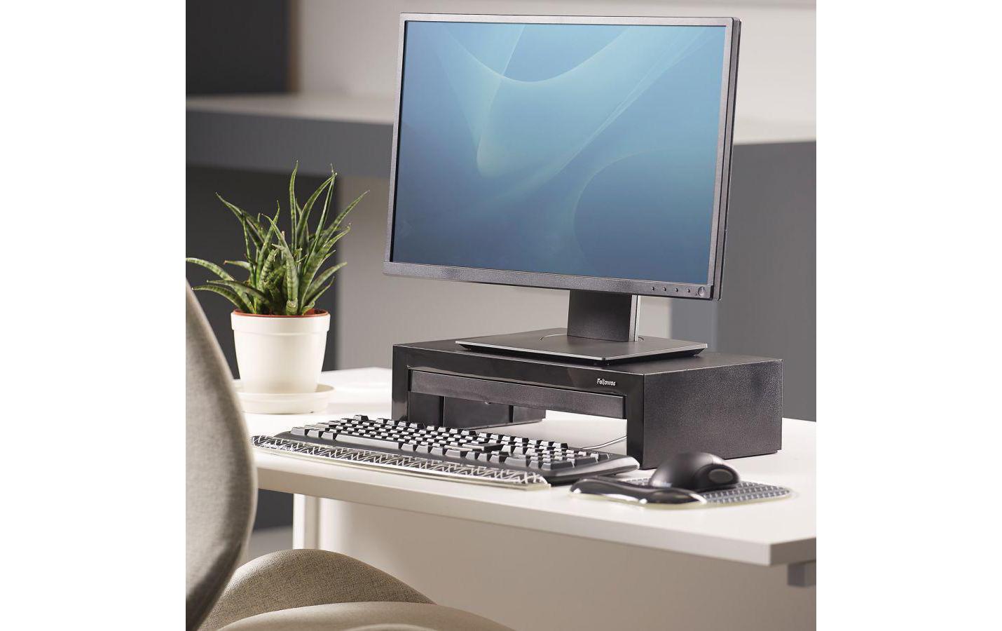 Fellowes Mausmatte mit Handgelenkauflage – Photo – 202×230×15 mm – Weiss