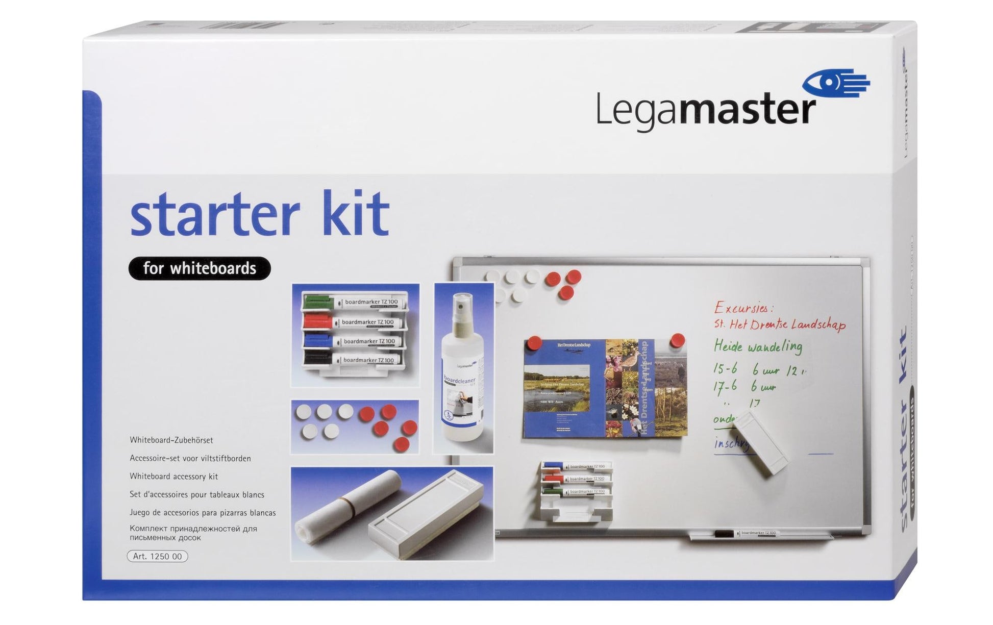 Legamaster Starter-Kit – inkl. 4 Marker, Wischer, Reiniger – für Whiteboards