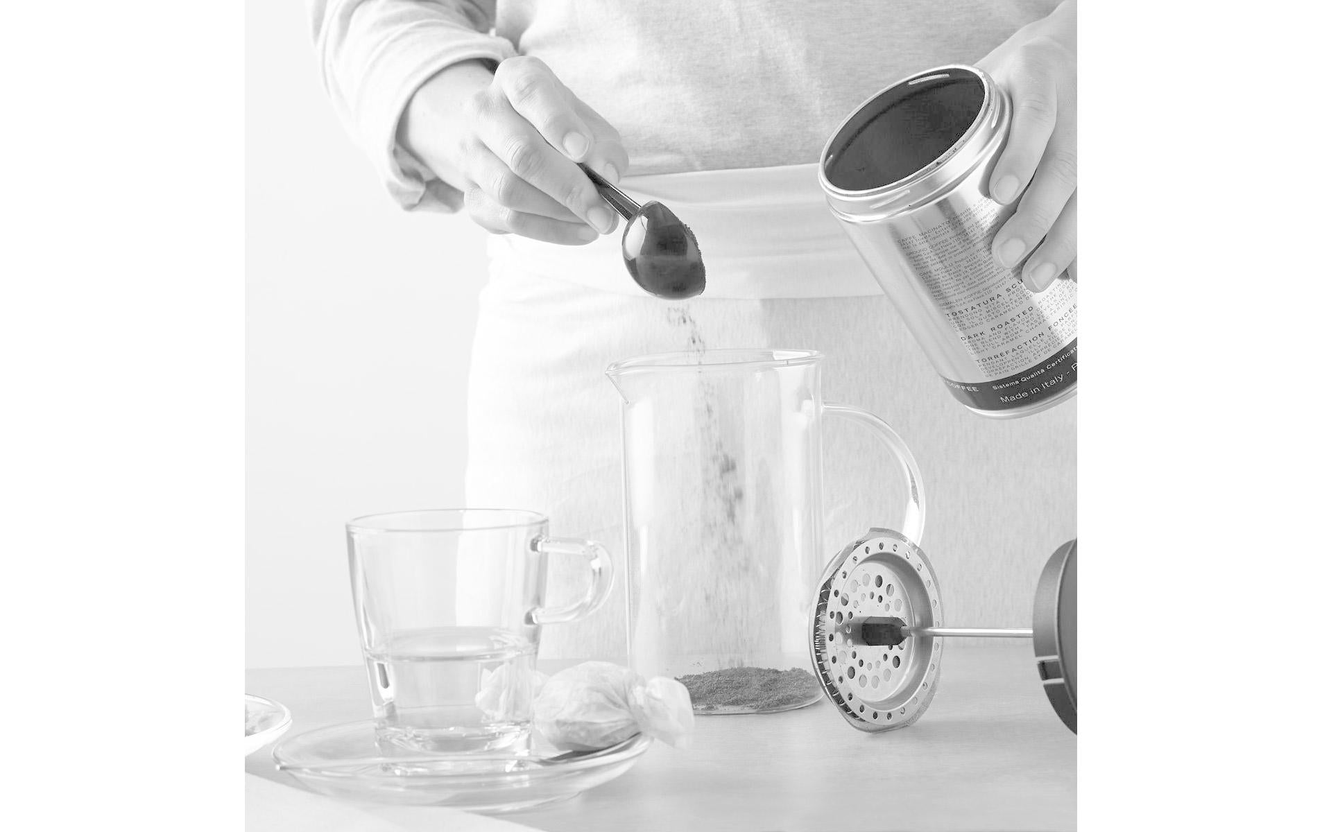 Leonardo 025506 French Press / Kaffeebereiter – 0,6 l, 4 Tassen, Borosilikatglas