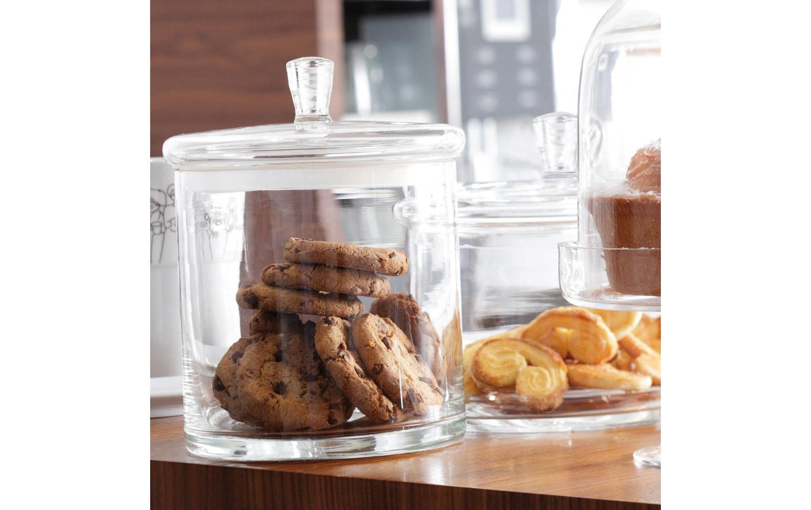 LEONARDO Vorratsdose 1,5 L, Ø 14,7 × 12 cm, Glas, Transparent