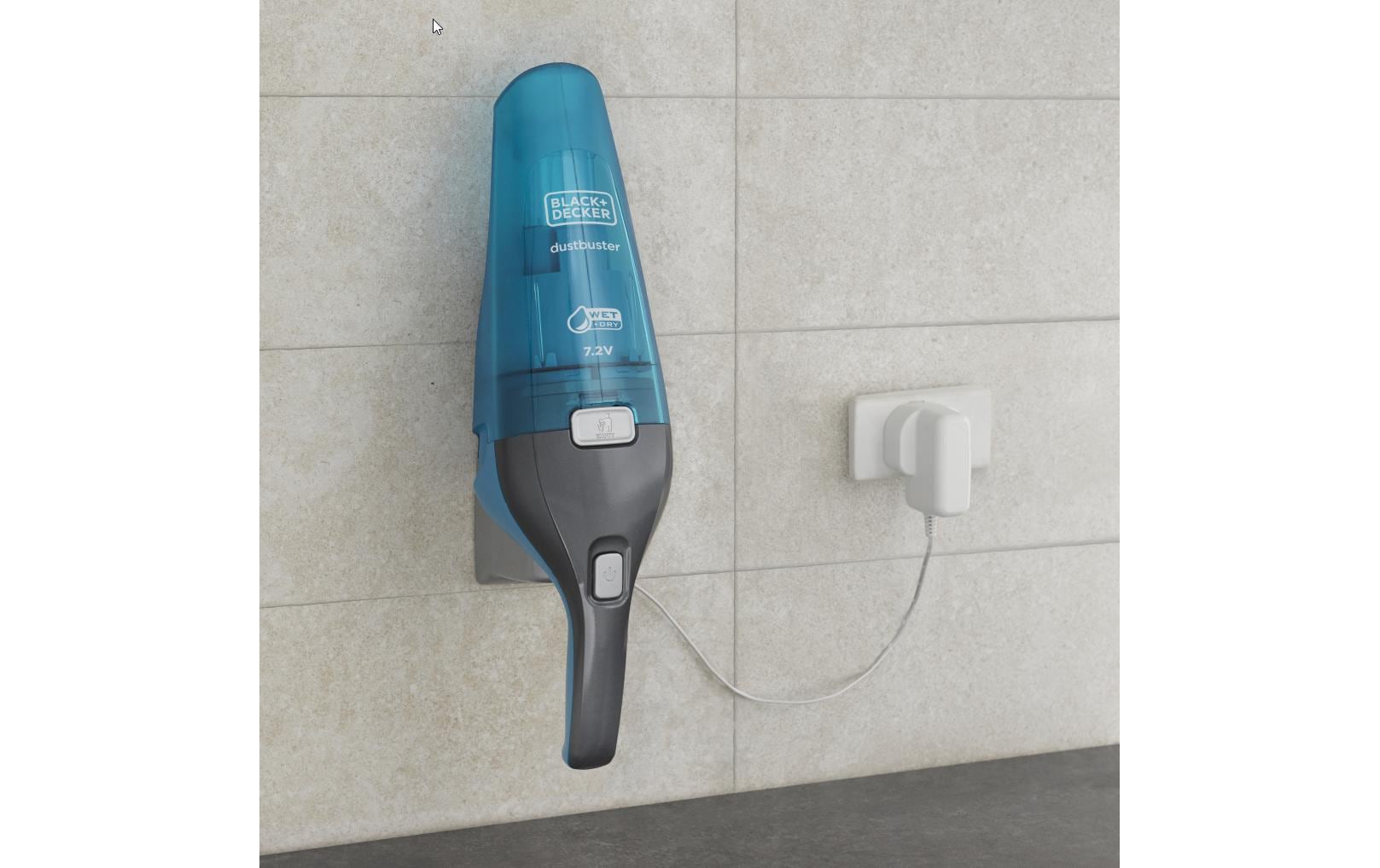 Black & Decker BLACK+DECKER Handstaubsauger – 0,4 l, Akkubetrieb, 1 Stufe, 7,2 V