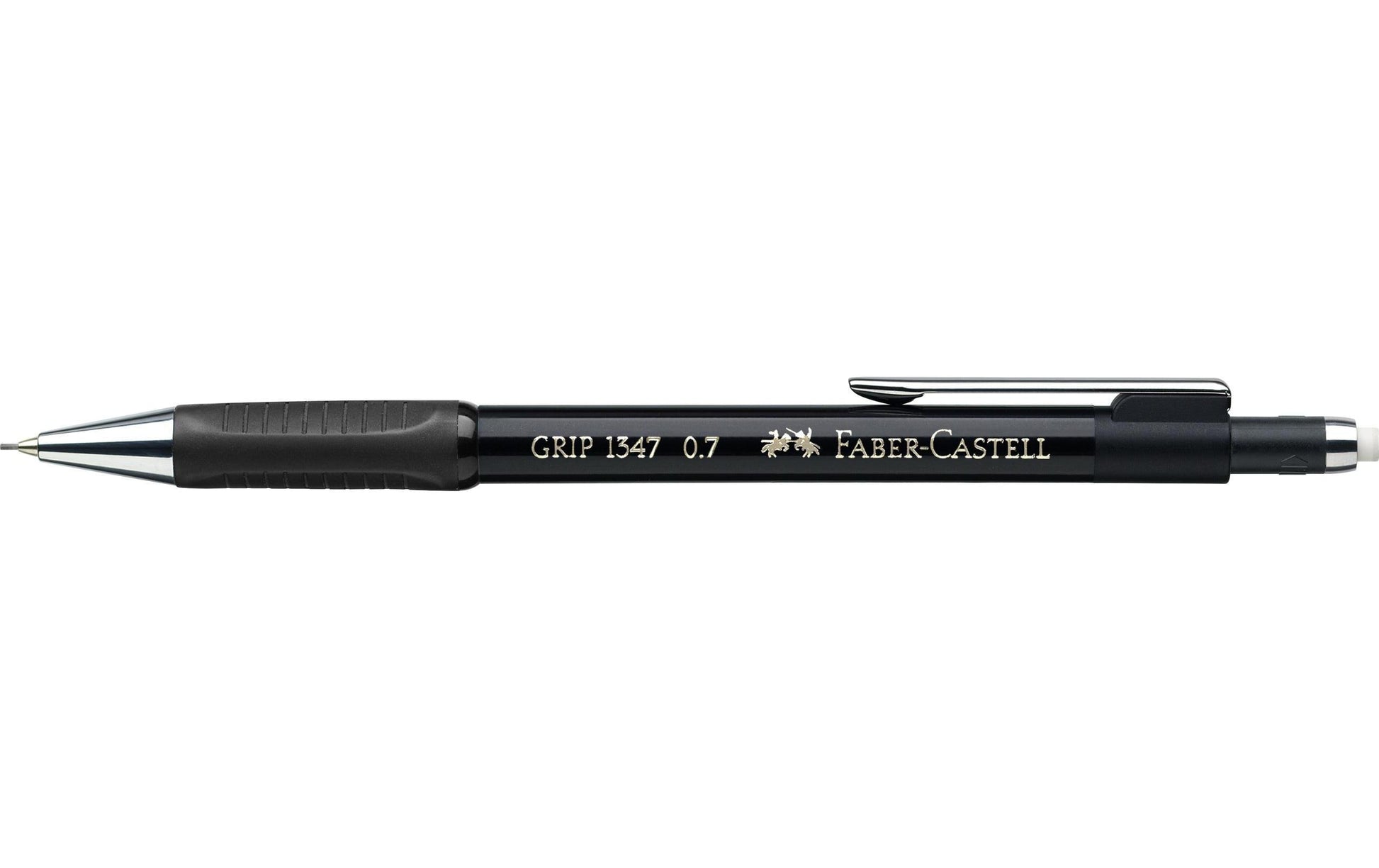 Faber-Castell Grip Druckbleistift – 0,7 mm, Schwarz