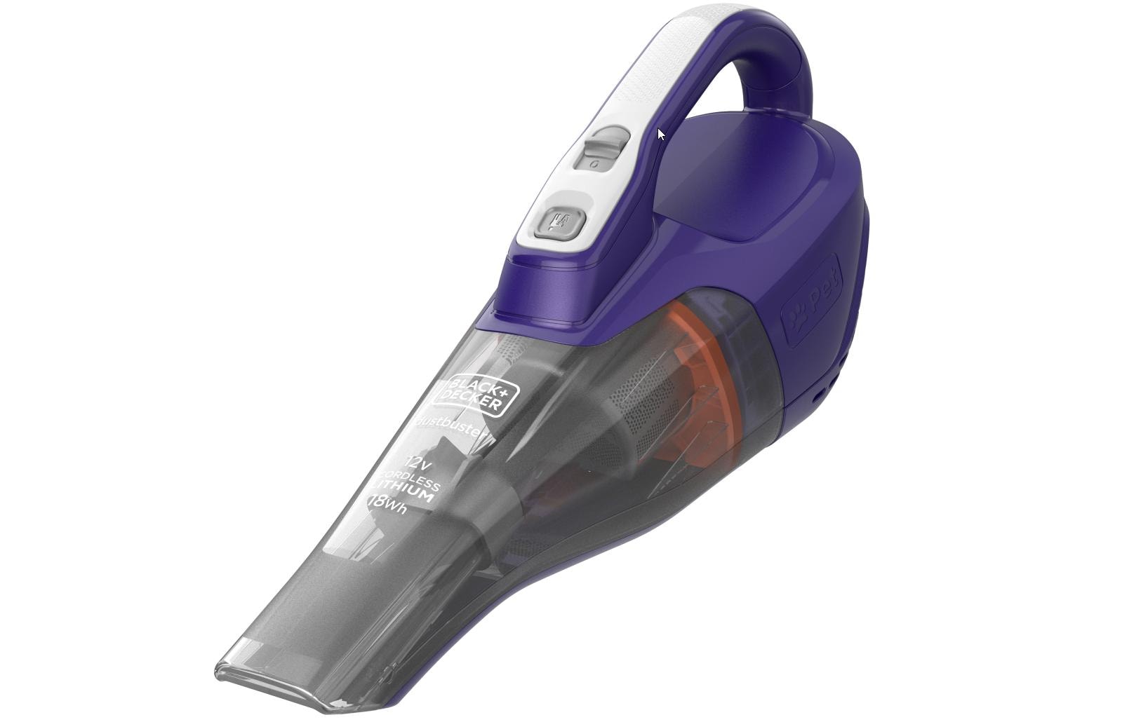 Black & Decker BLACK+DECKER Akkustaubsauger Dustbuster 12V Pet – 2500 mAh, 0,4 l, Akkubetrieb, 2 Stufen