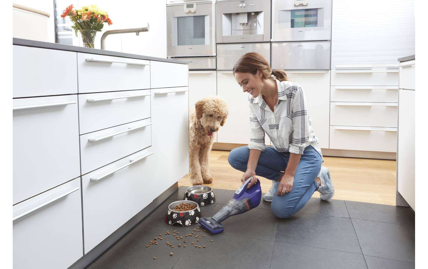 Black & Decker BLACK+DECKER Akkustaubsauger Dustbuster 12V Pet – 2500 mAh, 0,4 l, Akkubetrieb, 2 Stufen