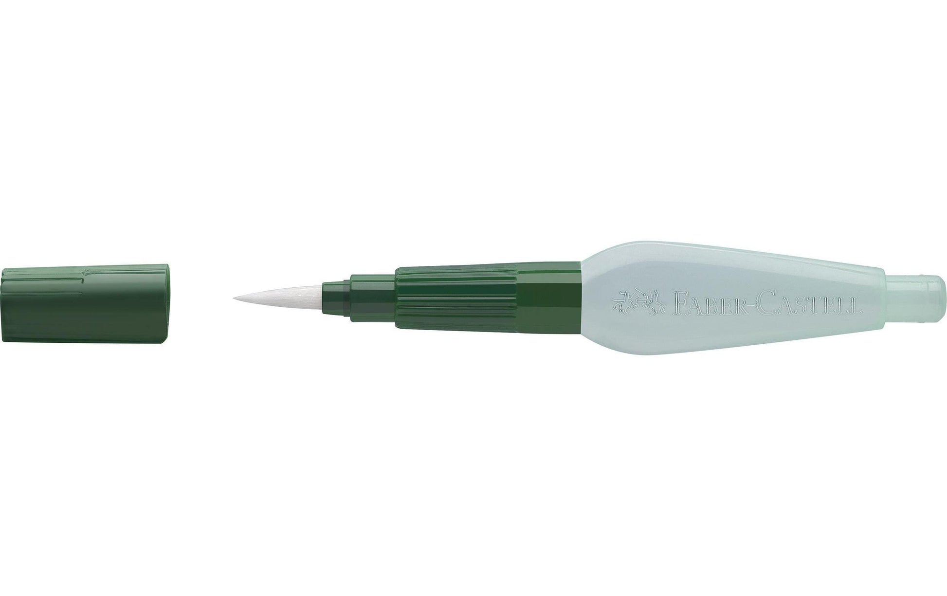 Faber-Castell Art & Graphic – Wassertankpinsel – Flachpinsel, Synthetikhaare, grün, 1 Stück
