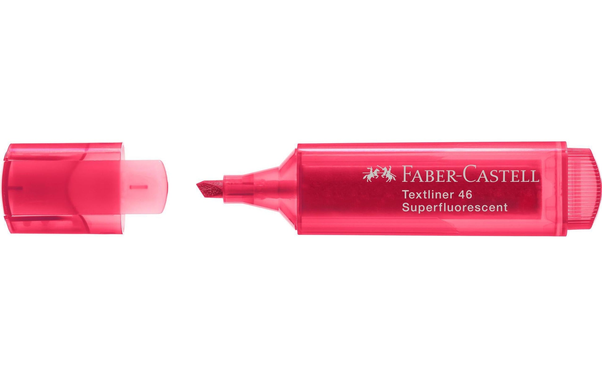 Faber-Castell Textmarker Rot – Keilspitze, 1–5 mm, Nachfüllbar