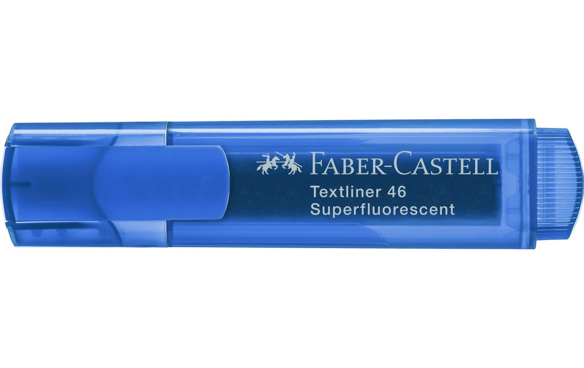 Faber-Castell Blauer Textmarker – Keilspitze, 1–5 mm, nachfüllbar