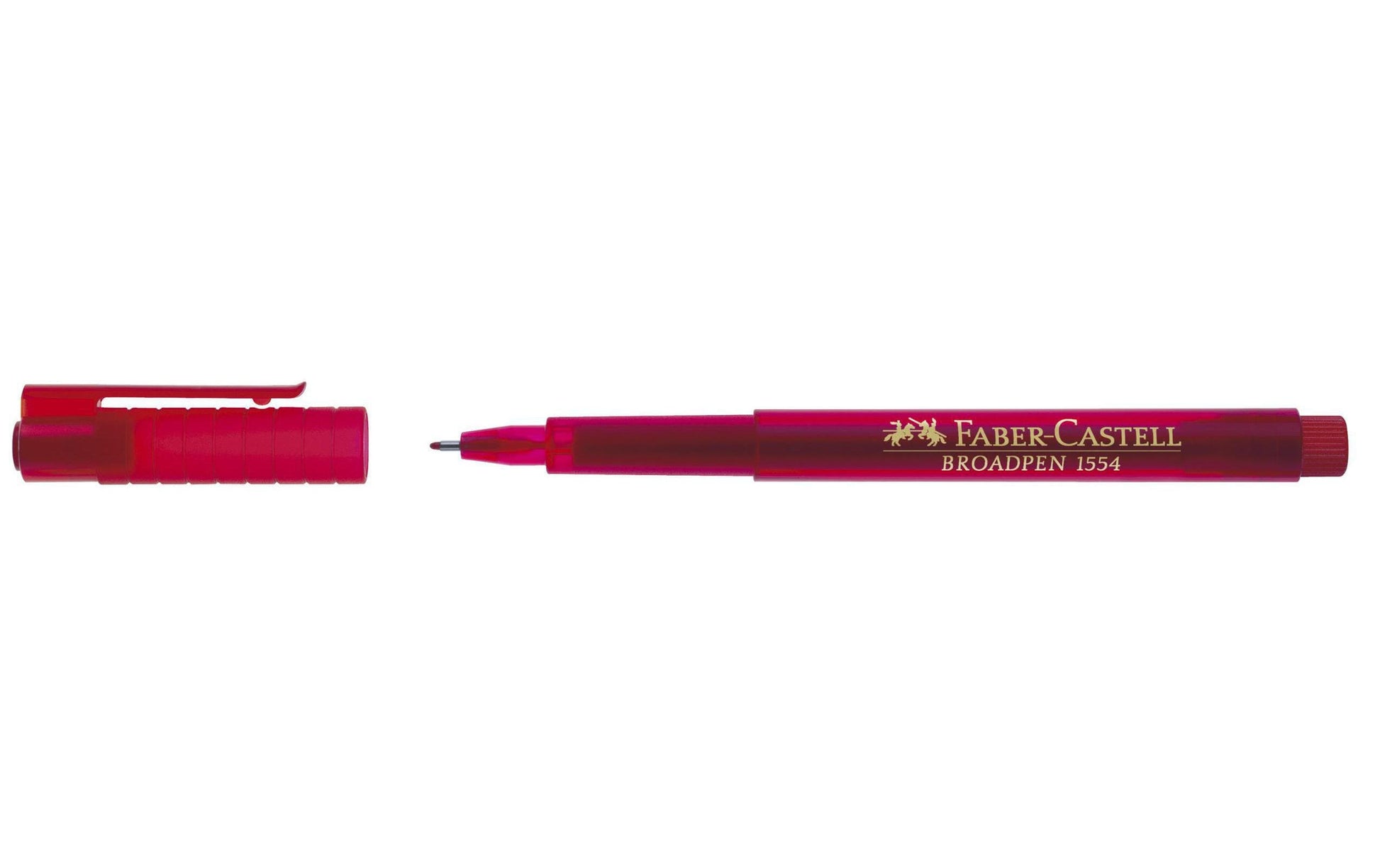Faber-Castell Broadpen 1554 Fineliner 0,8 mm – rot – dokumentenecht