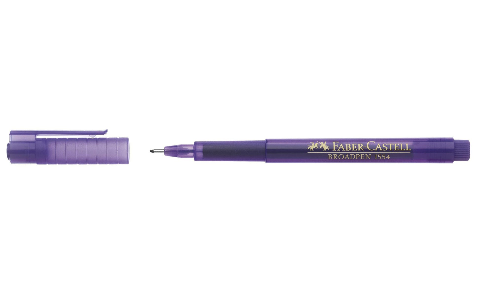 Faber-Castell Broadpen 1554 Fineliner – 0,8 mm, violett, dokumentenecht