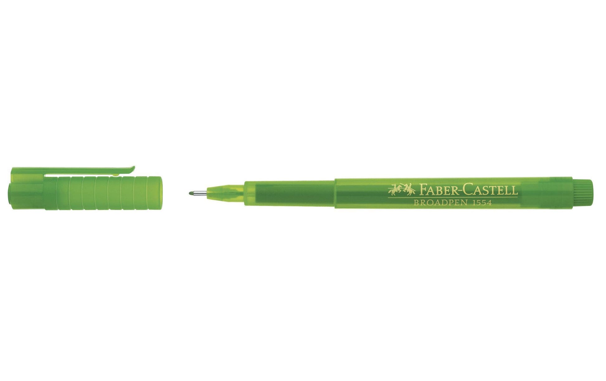 Faber-Castell Broadpen 1554 Fineliner – 0,8 mm, hellgrün, 1 Stk., dokumentenecht