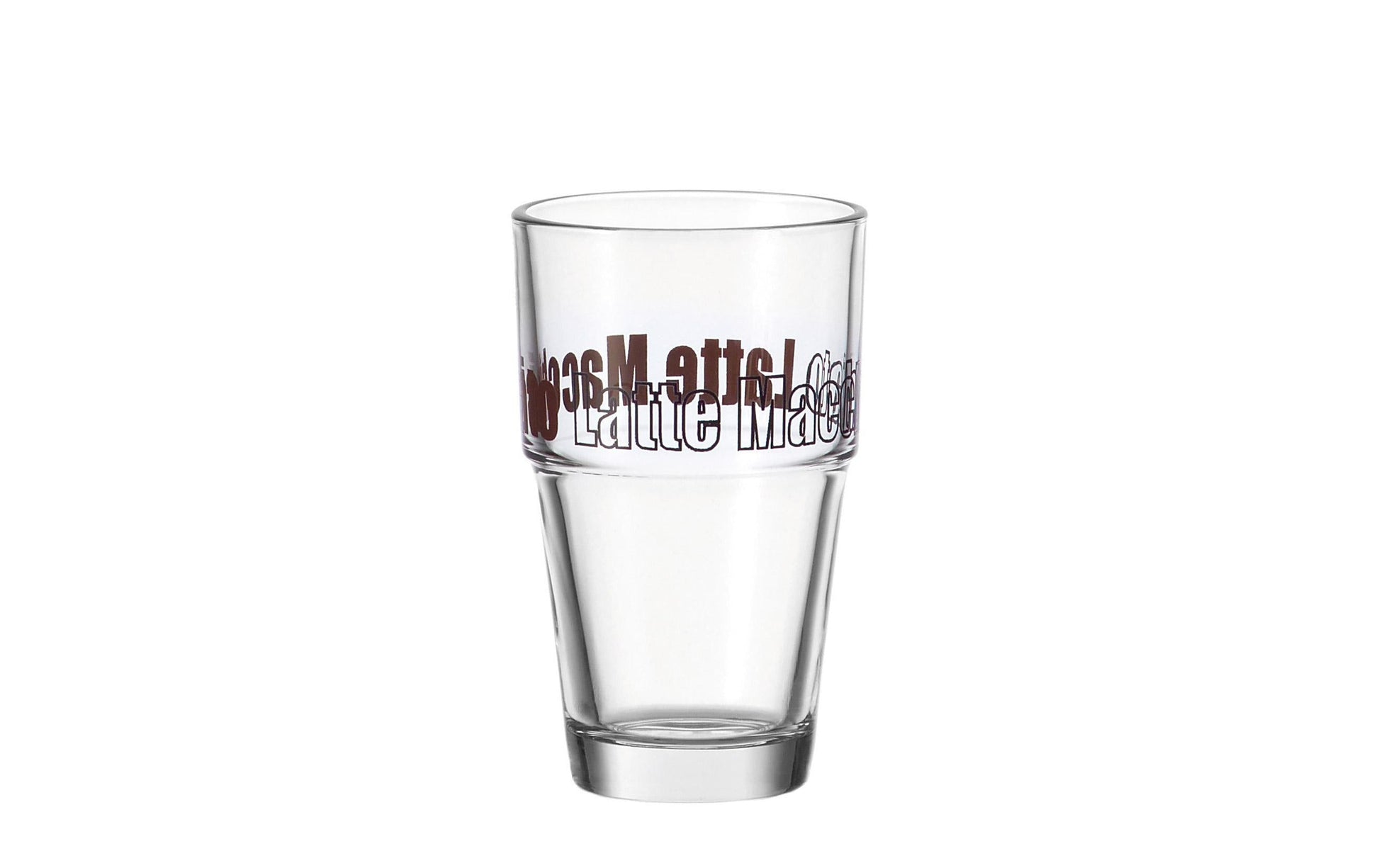 Leonardo Solo Latte Macchiato Glas – 0,41 l, transparent, spülmaschinenfest, 6 Stück