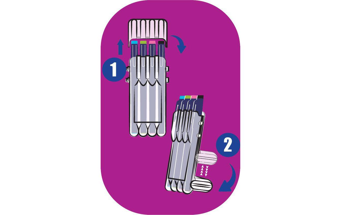 Pilot Fineliner – 4er-Set – 1,3 mm – sortiert