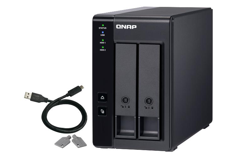 QNAP TR-002 – 2-Bay – für 2,5"/3,5" HDD/SSD, SATA
