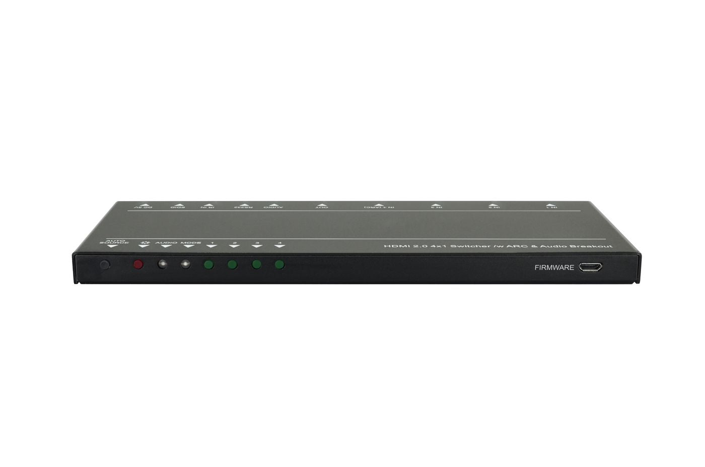 Vivolink HDMI-Switch 4×1, 4K, Audio-Extraktor, RS-232