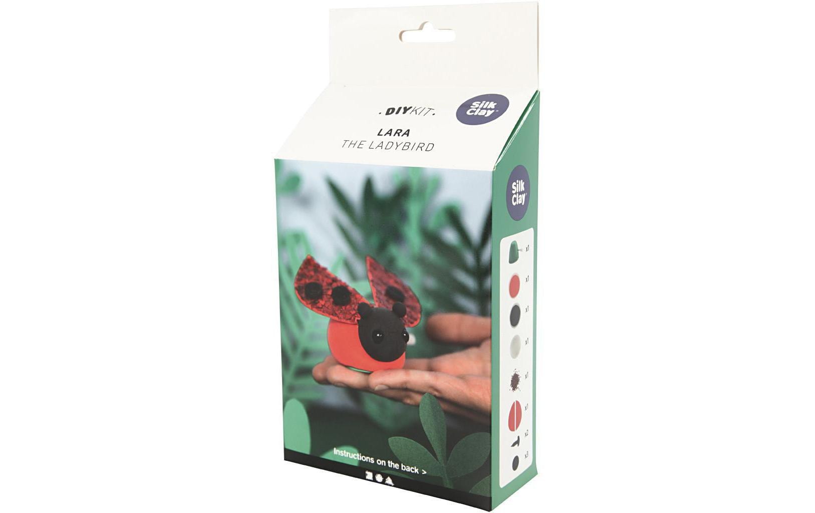 Creativ Company Knete-/Modelliermasse-Set (lufthärtend) – Lara der Marienkäfer – 100779