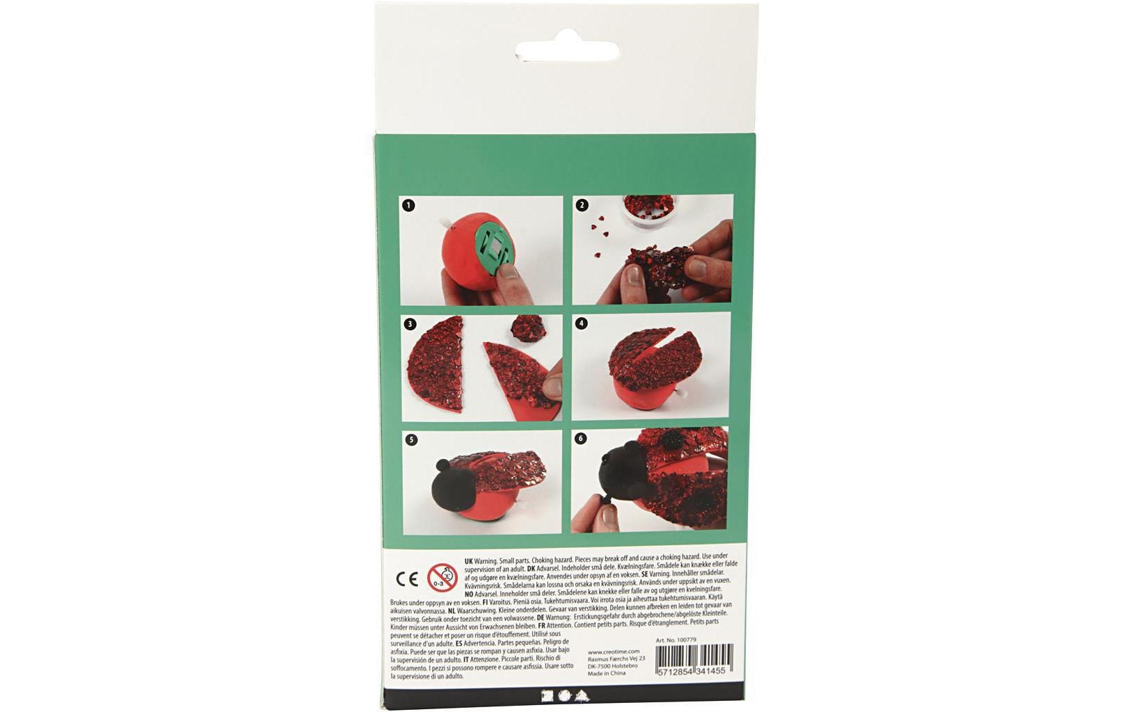 Creativ Company Knete-/Modelliermasse-Set (lufthärtend) – Lara der Marienkäfer – 100779