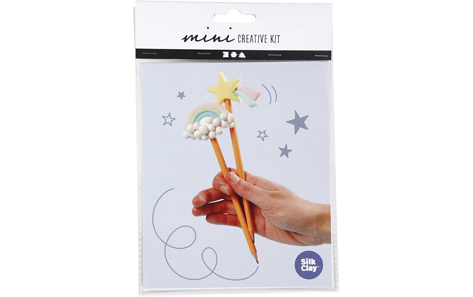 Creativ Company Modelliermasse-Set (lufthärtend) – blau, grün, weiss, gelb – ab 3 Jahren