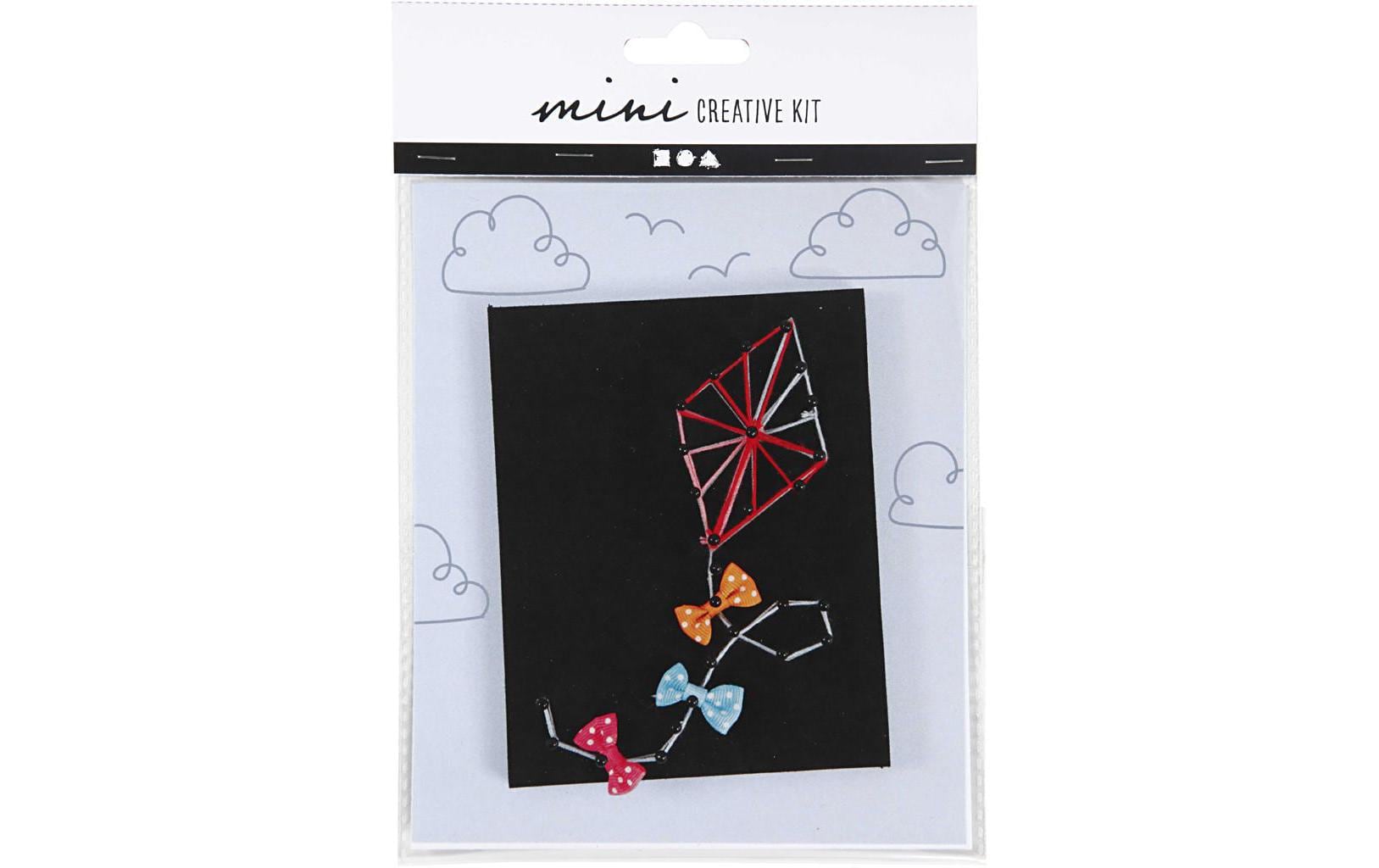 Creativ Company Bastelset Fädelspass – String-Art Drache – 37-teilig – Moosgummi – ab 4 Jahren