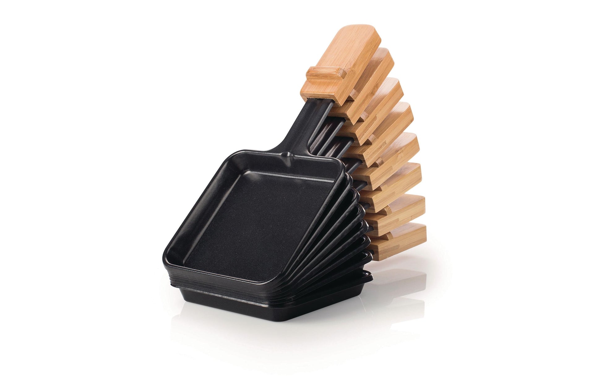 Koenig Raclette-Grill B02169 – 8 Personen, Grillfläche 42×23 cm, 1200 W – Schwarz