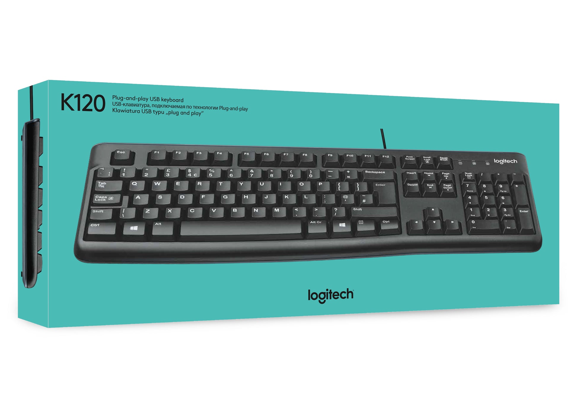 Logitech K120 – Tastatur, US-Layout (EN)