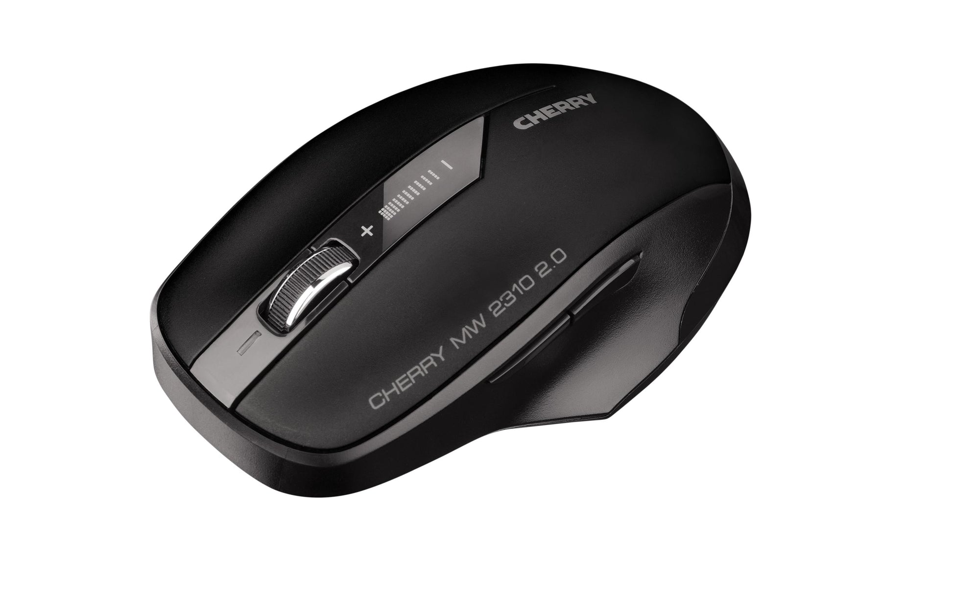 CHERRY MW 2310 2.0 Maus – kabellos, 2,4 GHz (USB-A), 2'400 dpi, 6 Tasten, beidhändig, schwarz