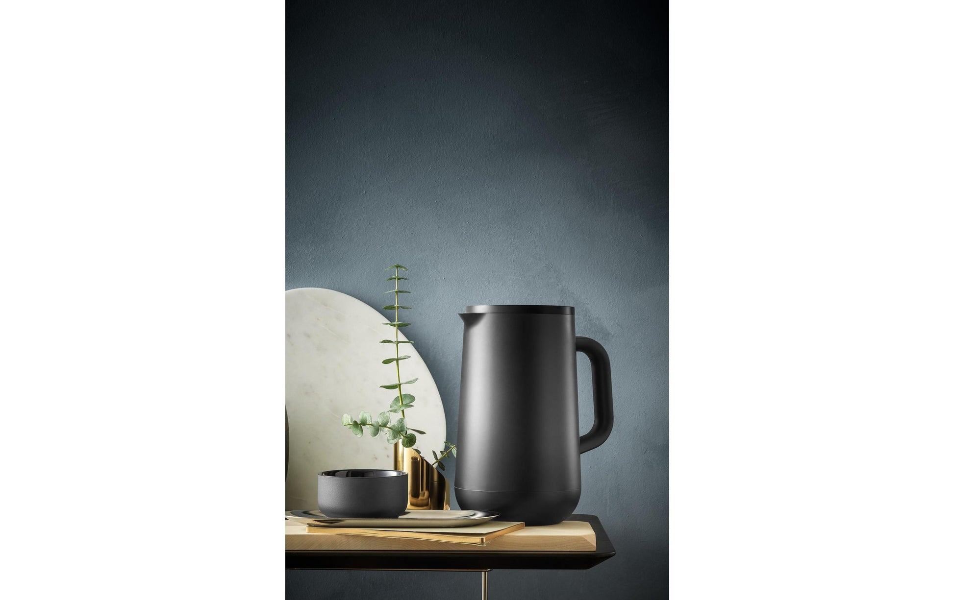 WMF Impulse Thermoskanne – 1 l, Edelstahl, schwarz, vakuumisoliert, Deckel, auslaufsicher