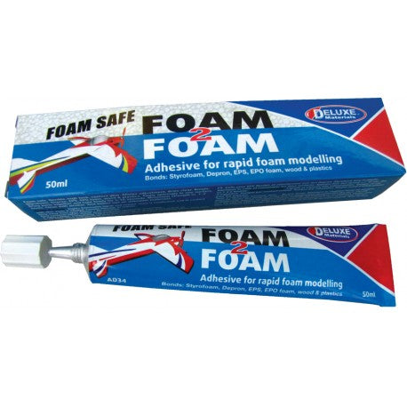 Deluxe Materials Kontaktkleber Foam 2 Foam AD34 Tube – transparent – 50 ml – für Kunststoff