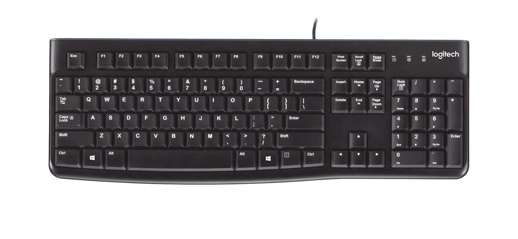 Logitech K120 – Tastatur, kabelgebunden (USB-A), FR-Layout (FR), Schwarz