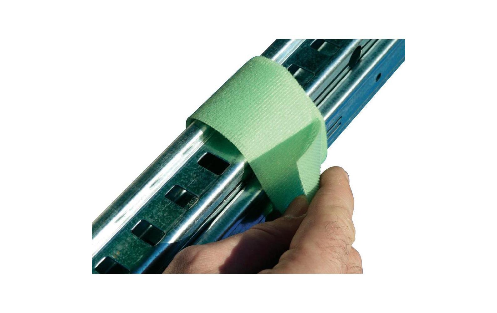 Fastech Klettband 5 m × 10 mm, grün, haftend