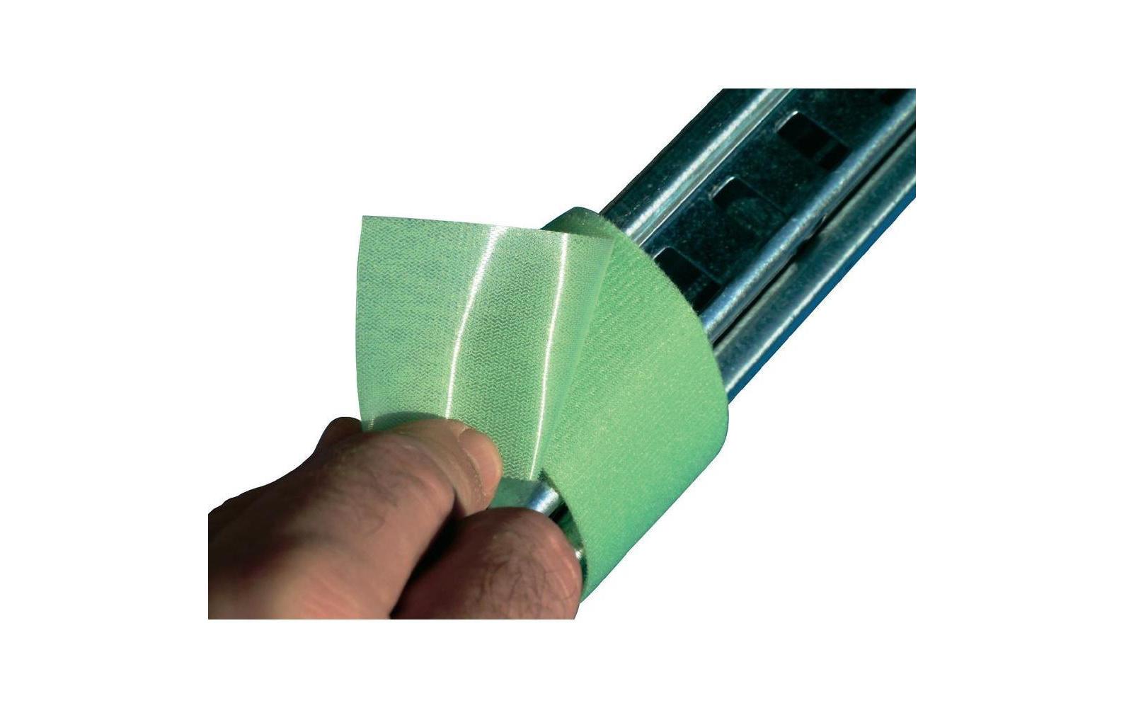 Fastech Klettband 5 m × 10 mm, grün, haftend