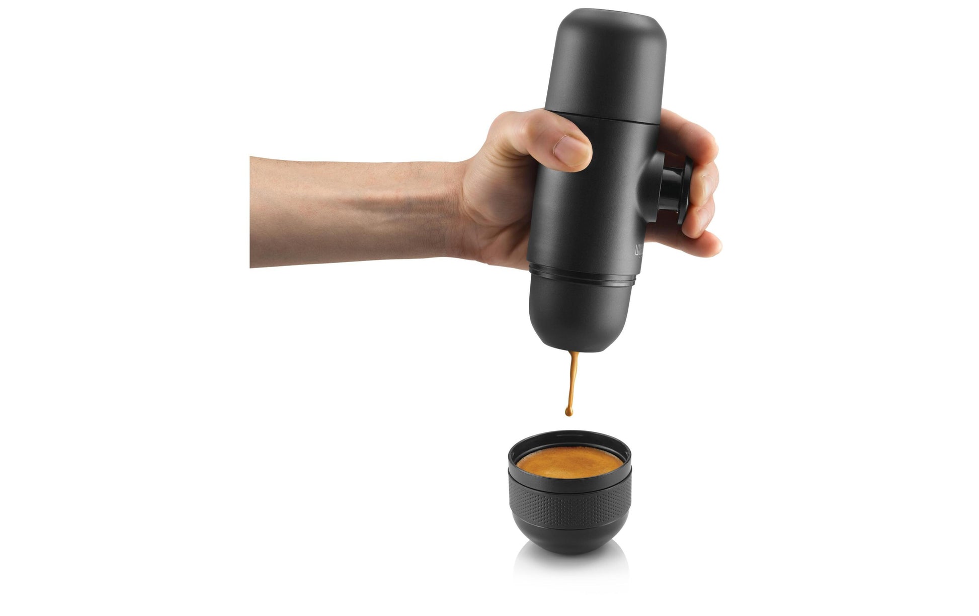 Wacaco Nanopresso Espressomaschine (Siebträger) – 18 bar, 0,1 l, schwarz, 15,6×7,1×6,2 cm