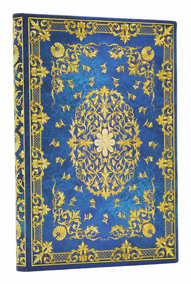 Paperblanks Notizbuch, blanko, Fadenheftung, Hardcover, 176 Seiten, 85 g/m² – dunkelblau, Sternenhimmel
