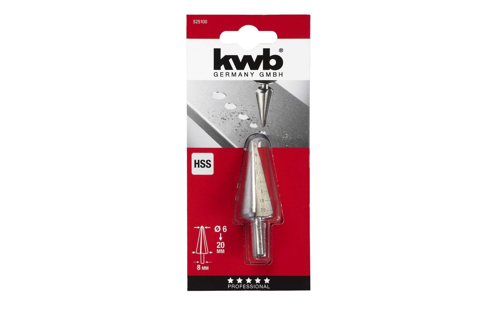 kwb Schälbohrer 6–20 mm HSS Zylinderschaft – für Metall