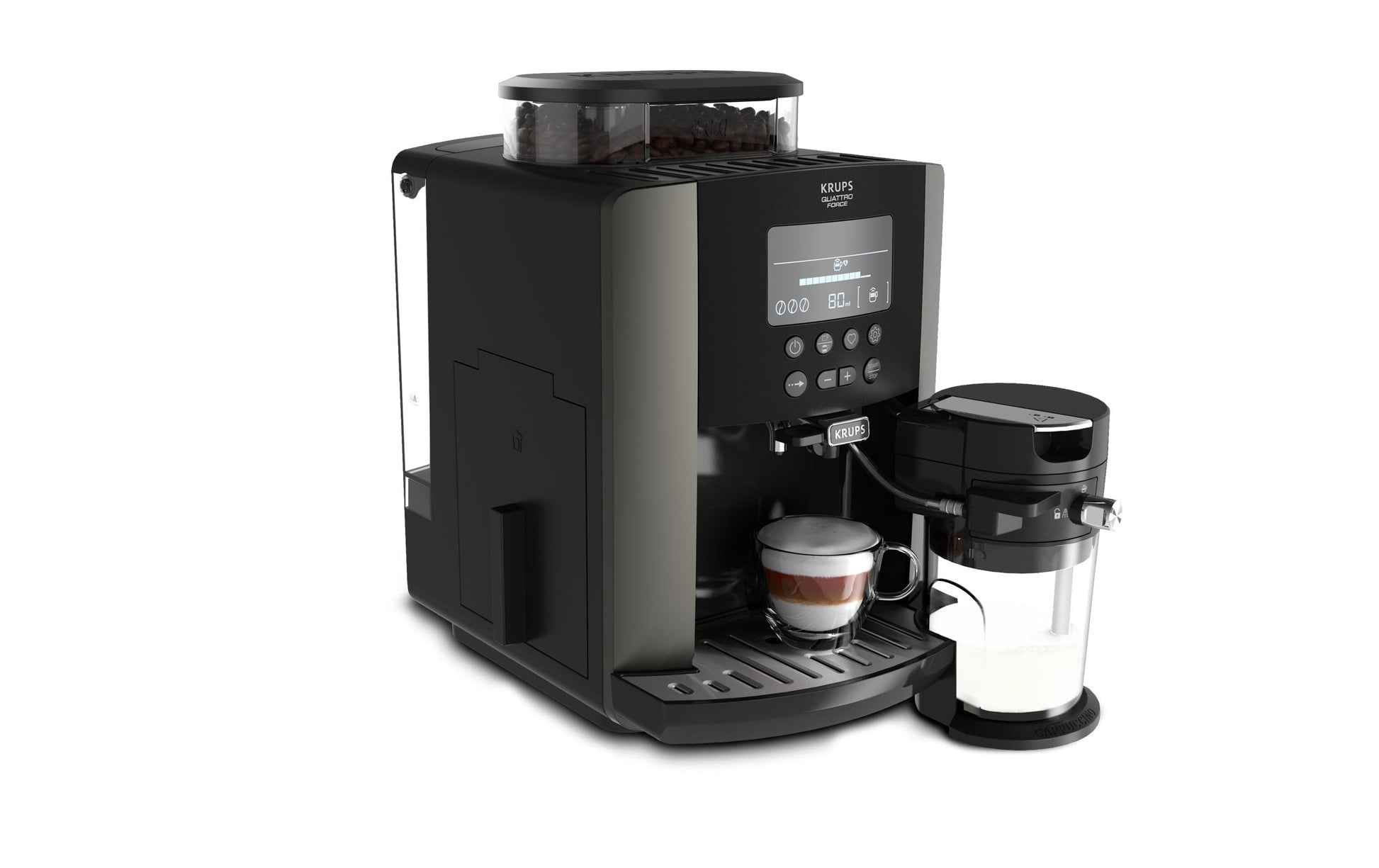 Krups EA8819ECH Kaffeevollautomat – 15 bar, 1,7 l, 260 g, Schwarz