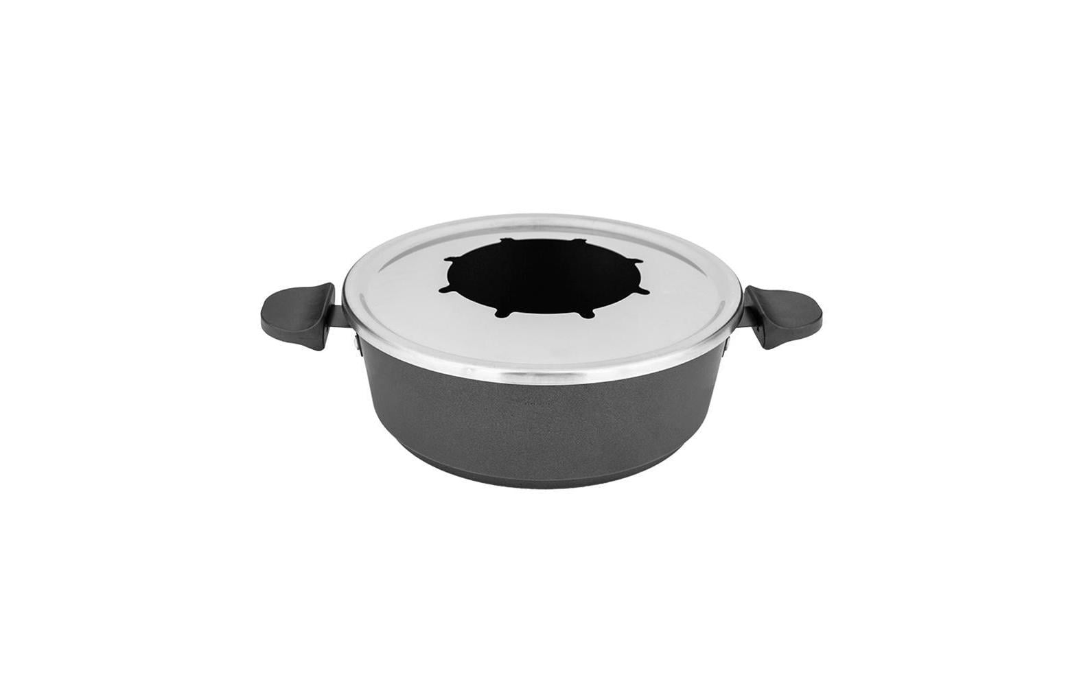Gastroback Fondue-Set 42566 – Edelstahl, 1,8 l, 8 Personen, elektrisch – schwarz