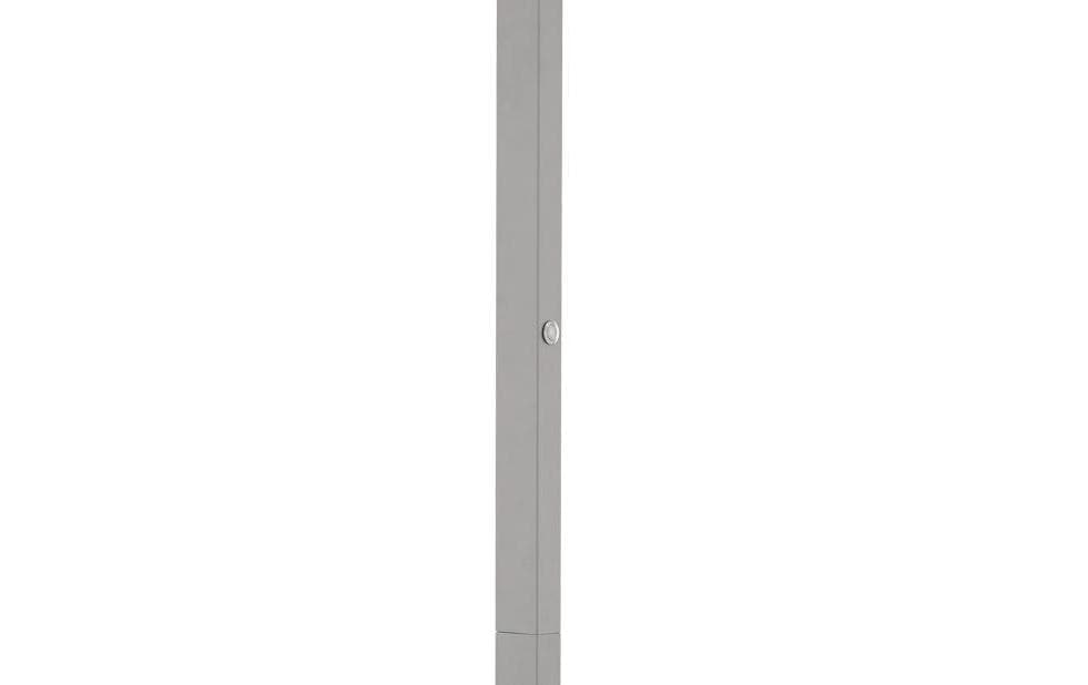 EGLO Garabella Stehleuchte – 196 cm, 10500 lm, 72 W, 4000 K, dimmbar, Silber, Opal-Diffusor