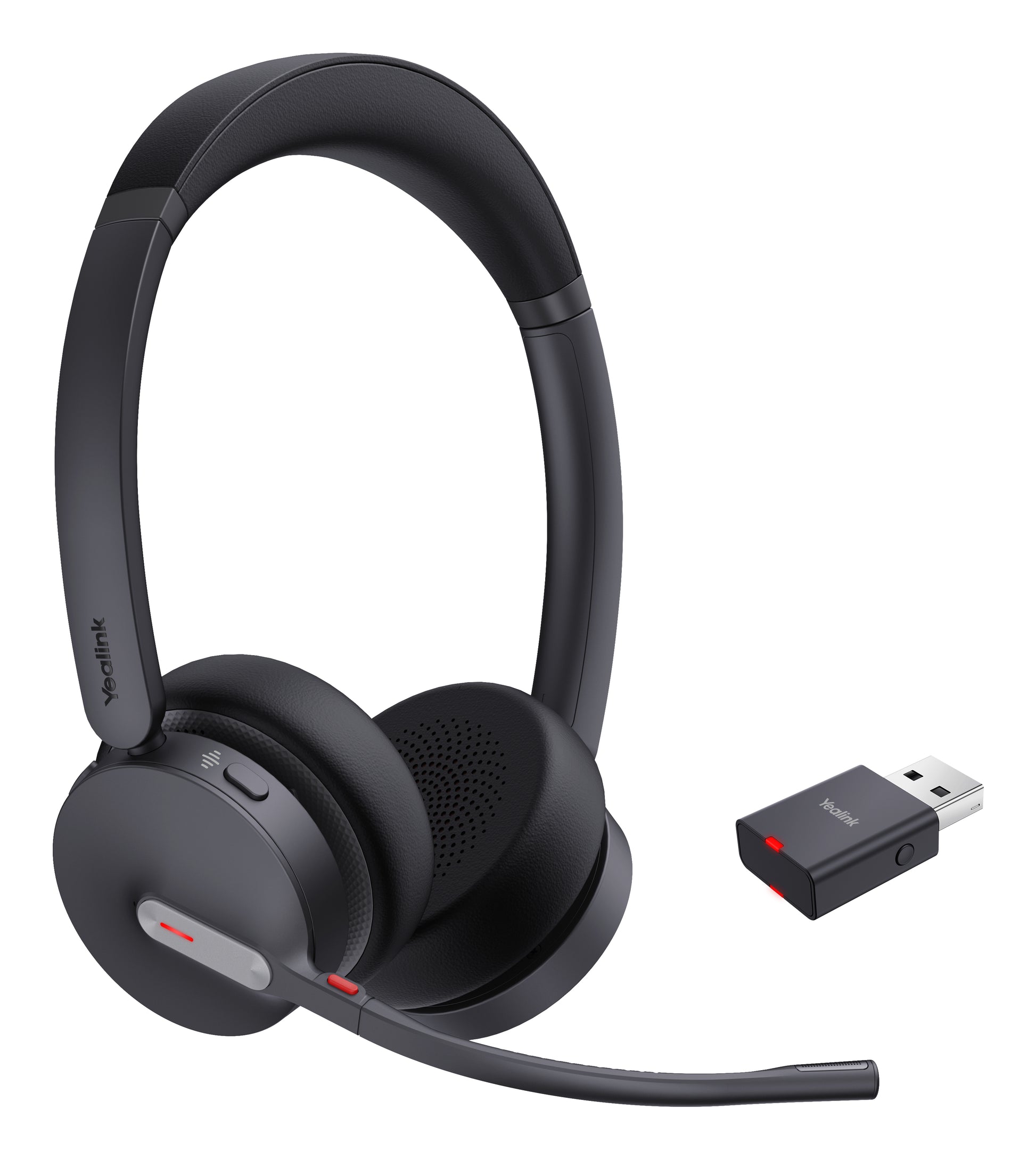 Yealink WH64 Hybrid Dual UC – Duo Headset – Bluetooth/USB (Micro-USB) – Teams-kompatibel – Schwarz – bis 16 h