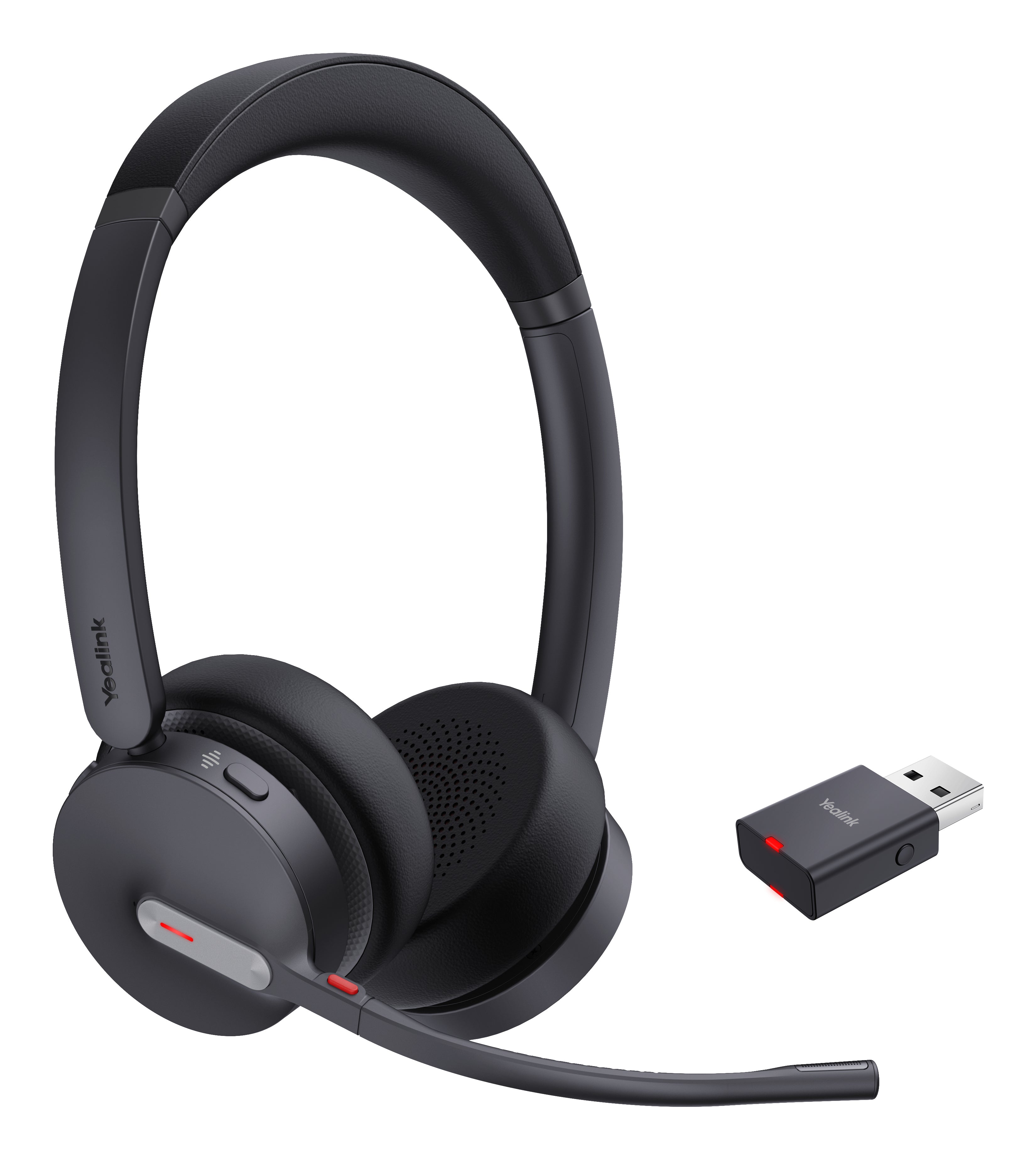 Yealink WH64 Hybrid Dual UC – Duo Headset – Bluetooth/USB (Micro-USB) – Teams-kompatibel – Schwarz – bis 16 h
