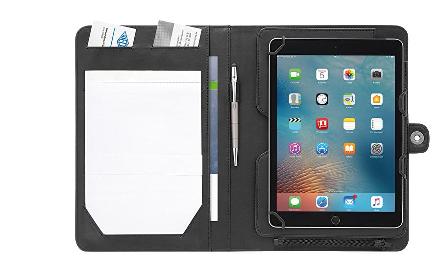 Wedo Accento Tablet-Hülle für Apple iOS-Geräte bis 10,5" – Schwarz