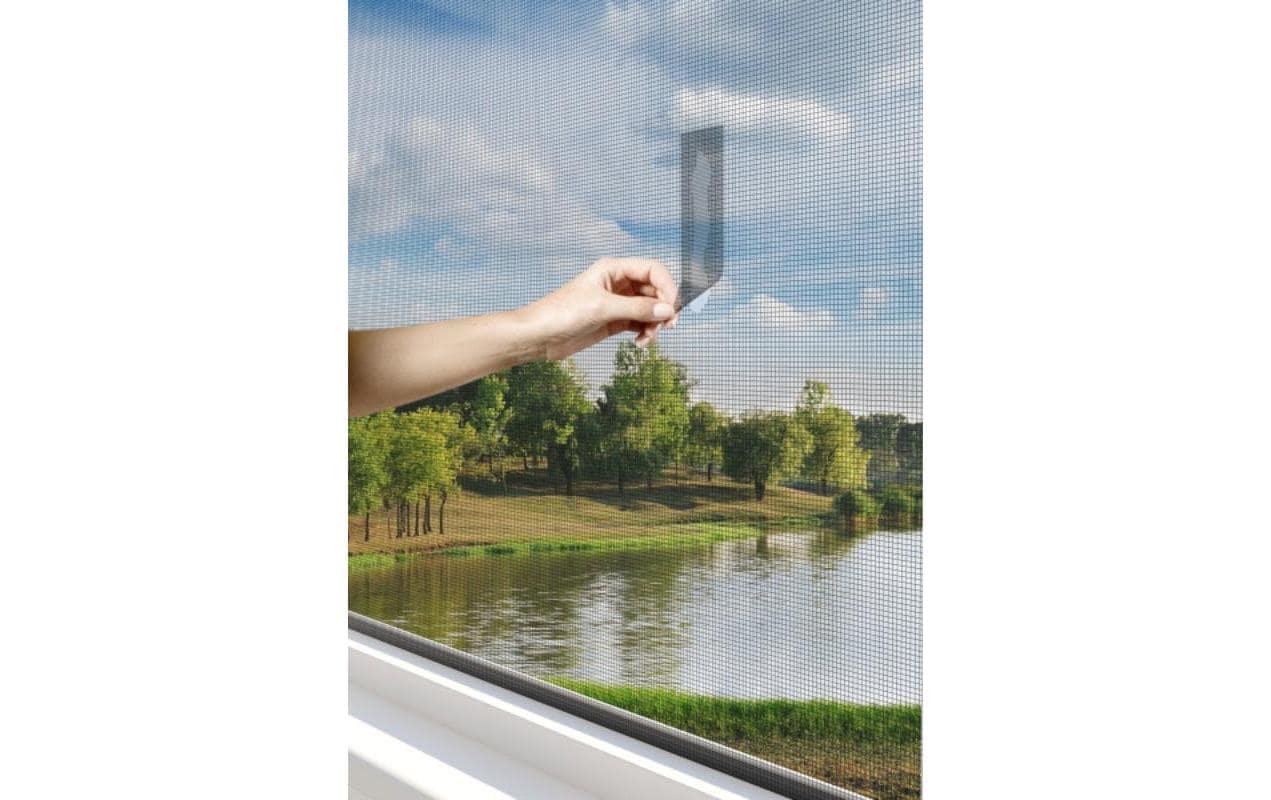 Windhager Fliegengitter-Reparaturband – 5 × 100 cm – Anthrazit – Fiberglas