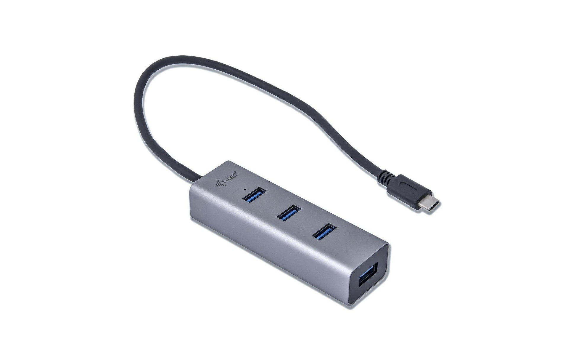 i-tec Metal USB-Hub – USB-C, 4× USB-A, für Windows/Mac/Linux