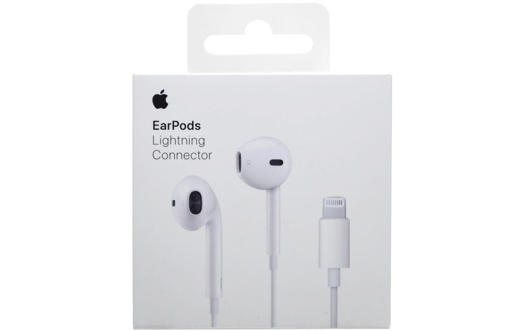 Apple EarPods mit Lightning-Connector – In-Ear Headset – Lightning, mit Fernbedienung und Mikrofon – Weiss
