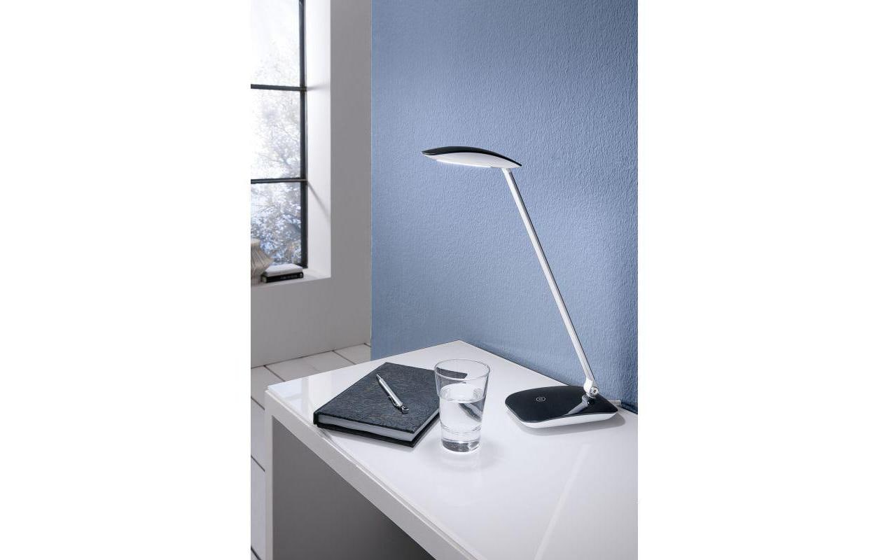 EGLO Tischleuchte CAJERO 1 – LED 4,5 W, 550 lm, 4000 K, dimmbar (Touch-Dimmer) – Schwarz