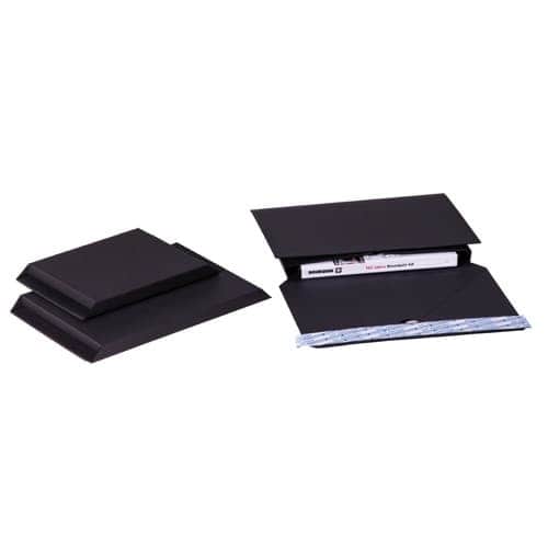 Brieger Versandhülse – 160 × 215 × 13 mm, selbstklebend, schwarz – 1 Stk.