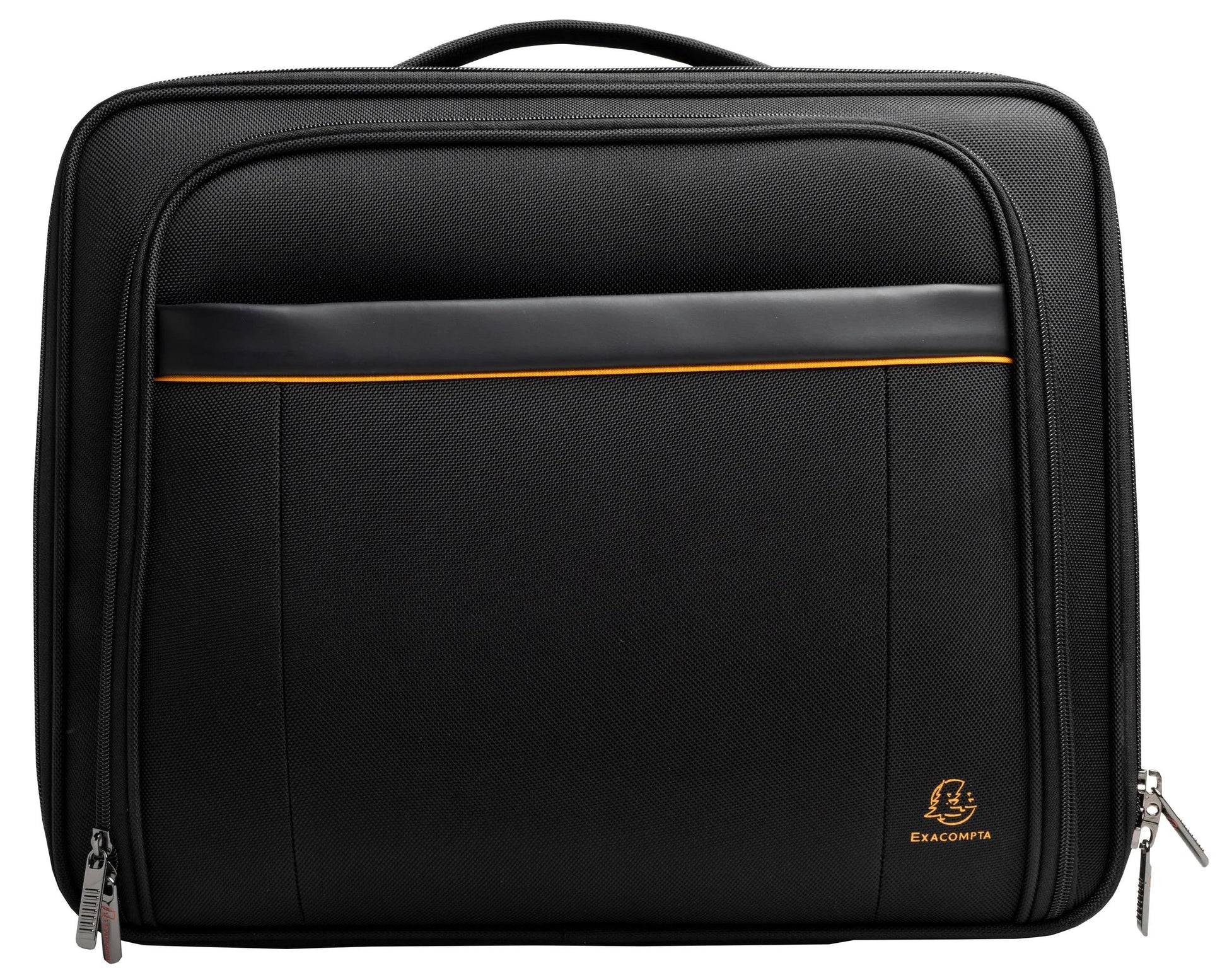 Exacompta Notebook-Tasche für Notebooks bis 15,6" – mit Rollen, Teleskopgriff – Schwarz