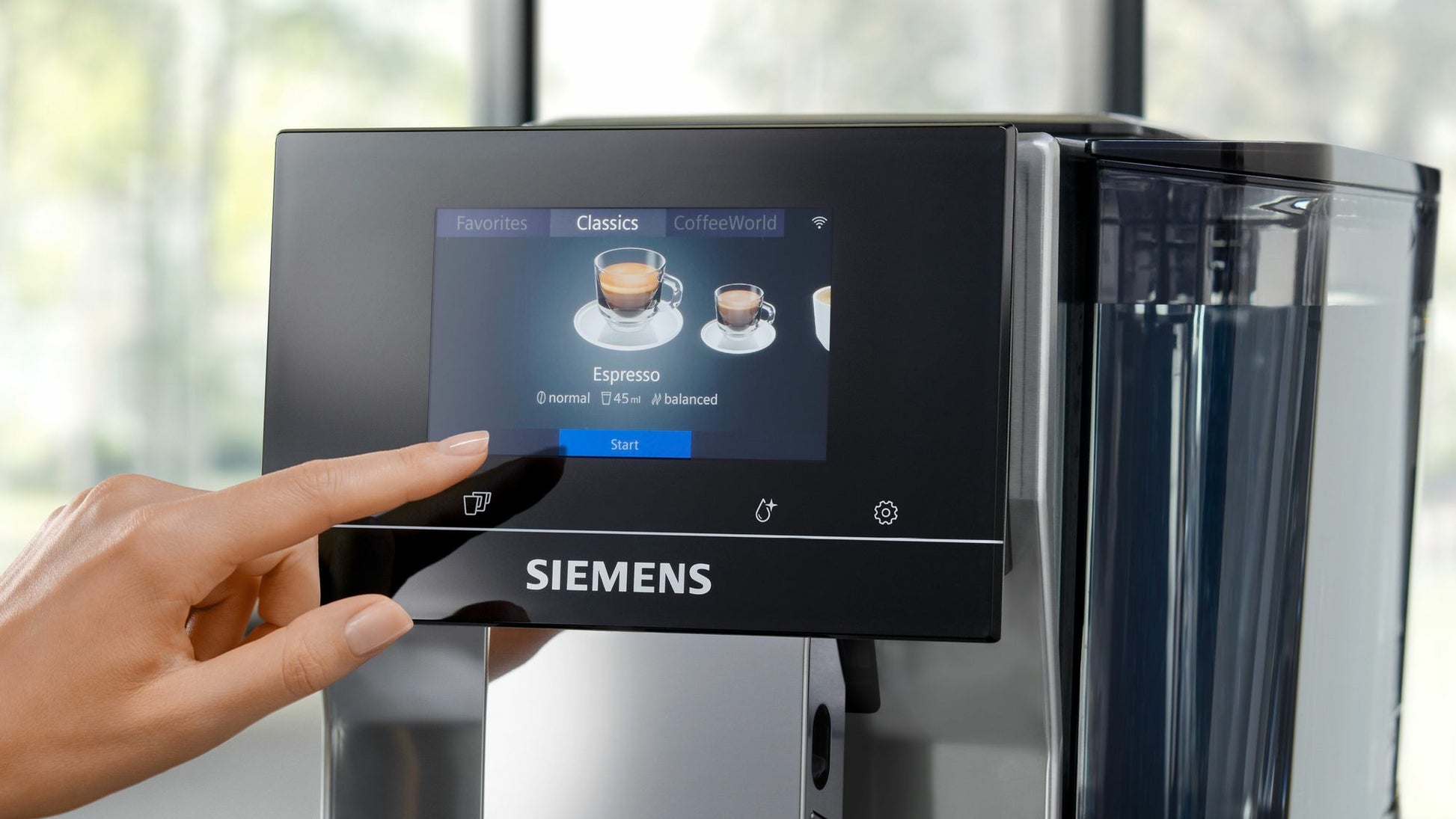 Siemens EQ700 TP715D01 Kaffeevollautomat – 19 bar, 2,4 l, 320 g, Keramik-Mahlwerk, Braun
