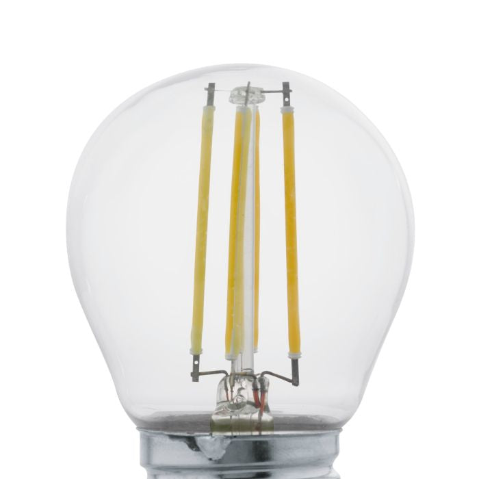 EGLO Leuchtmittel E27 Globus – Warmweiss 2700 K, 470 lm, 4 W – Transparent, Glas – 1 Stk.