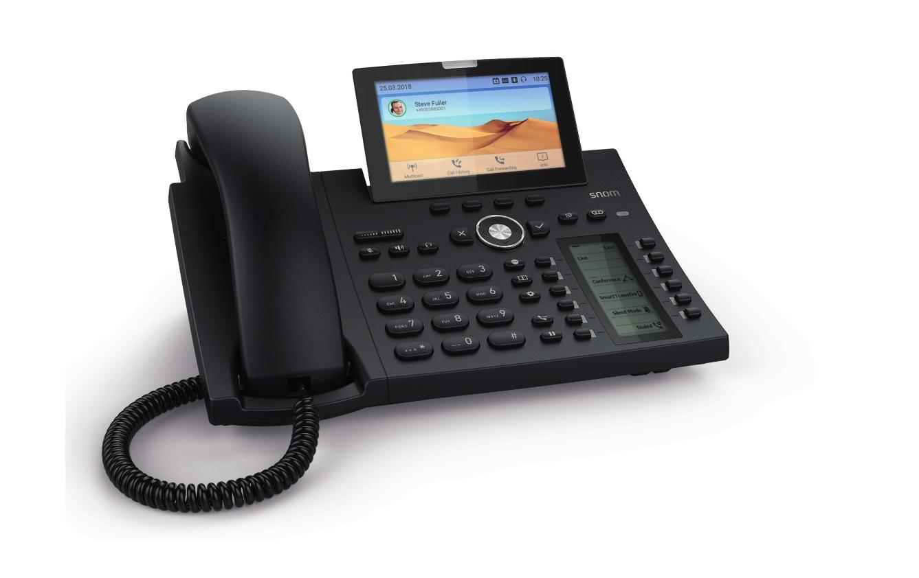 Snom D385 – IP-Telefon, 4,3" TFT, Bluetooth