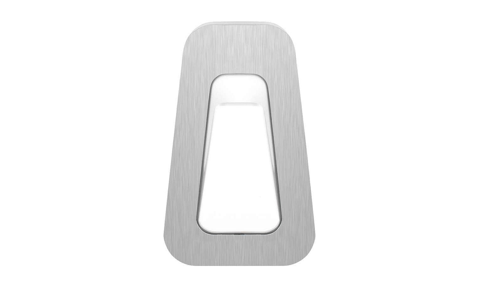TESA Wasserfester Haken GROSS – Kunststoff/Edelstahl, 2 kg, Klebestreifen, Silber