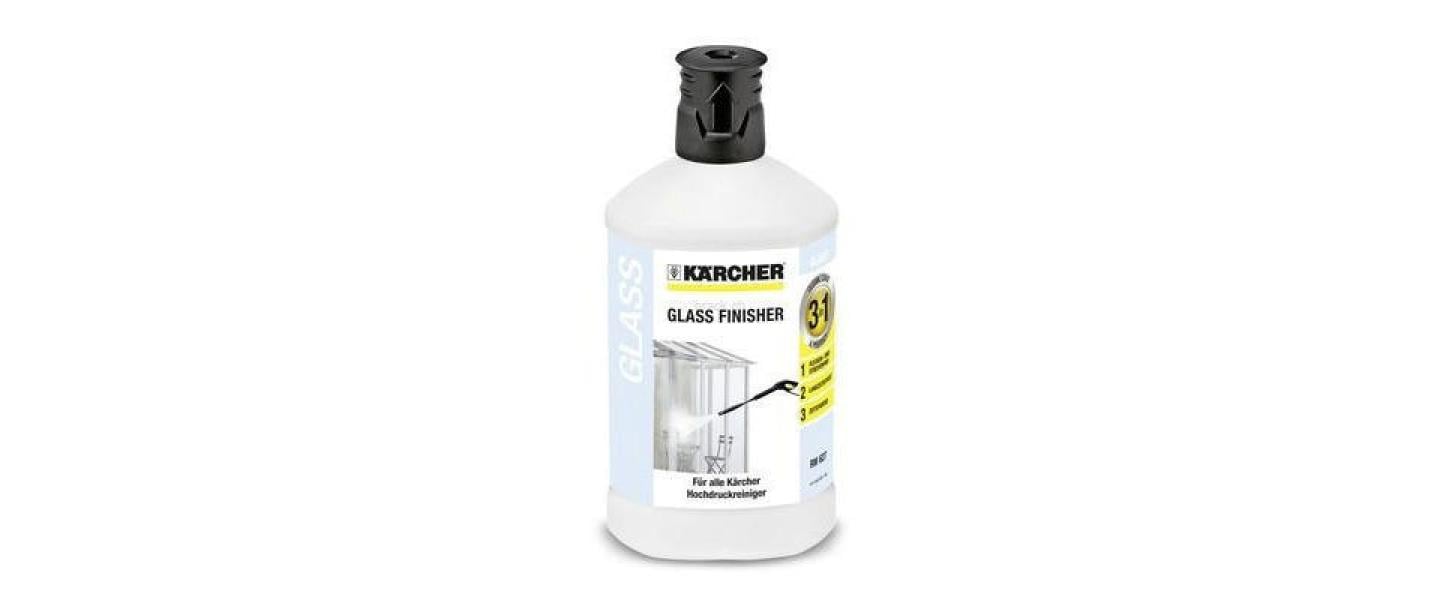 Kärcher Glasfinischer 3-in-1 Glas-/Oberflächenreiniger für Glas – Flüssigkeit – 1 l